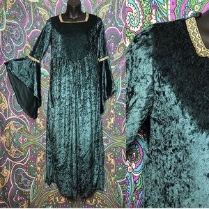 Velvet renaissance costume dress